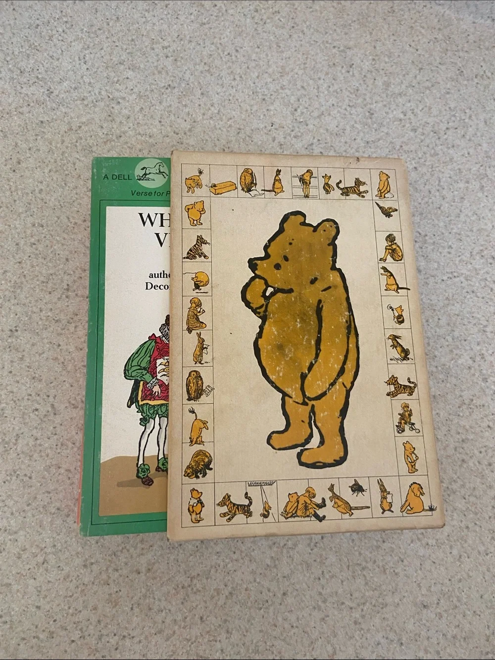 Vintage 1970s Winnie the Pooh A.A. Milne 4 Book Box Set